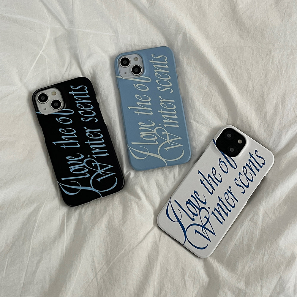 |Mademoment| Love The Scents Lettering Design Phone Case