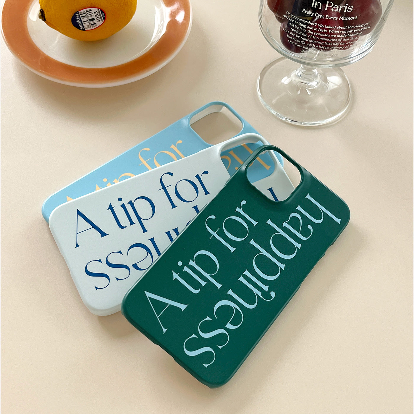 |Mademoment| Happiness Lettering Design Phone Case