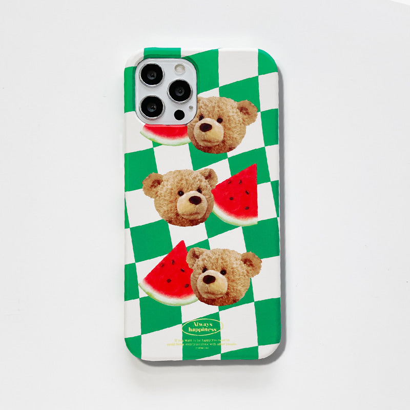 |MOMO CASE| 482 Check테드(그린) Phone Case