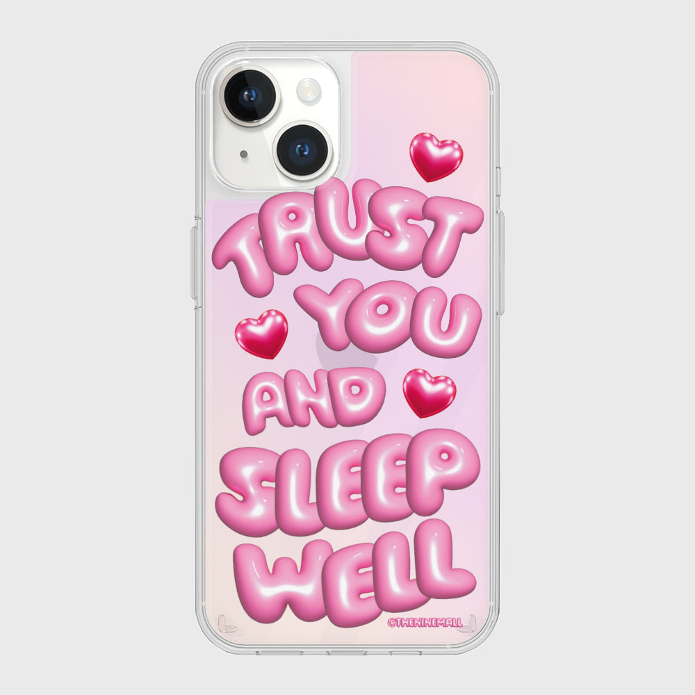 |THENINEMALL| Sleep Well Lettering Mirror Phone Case