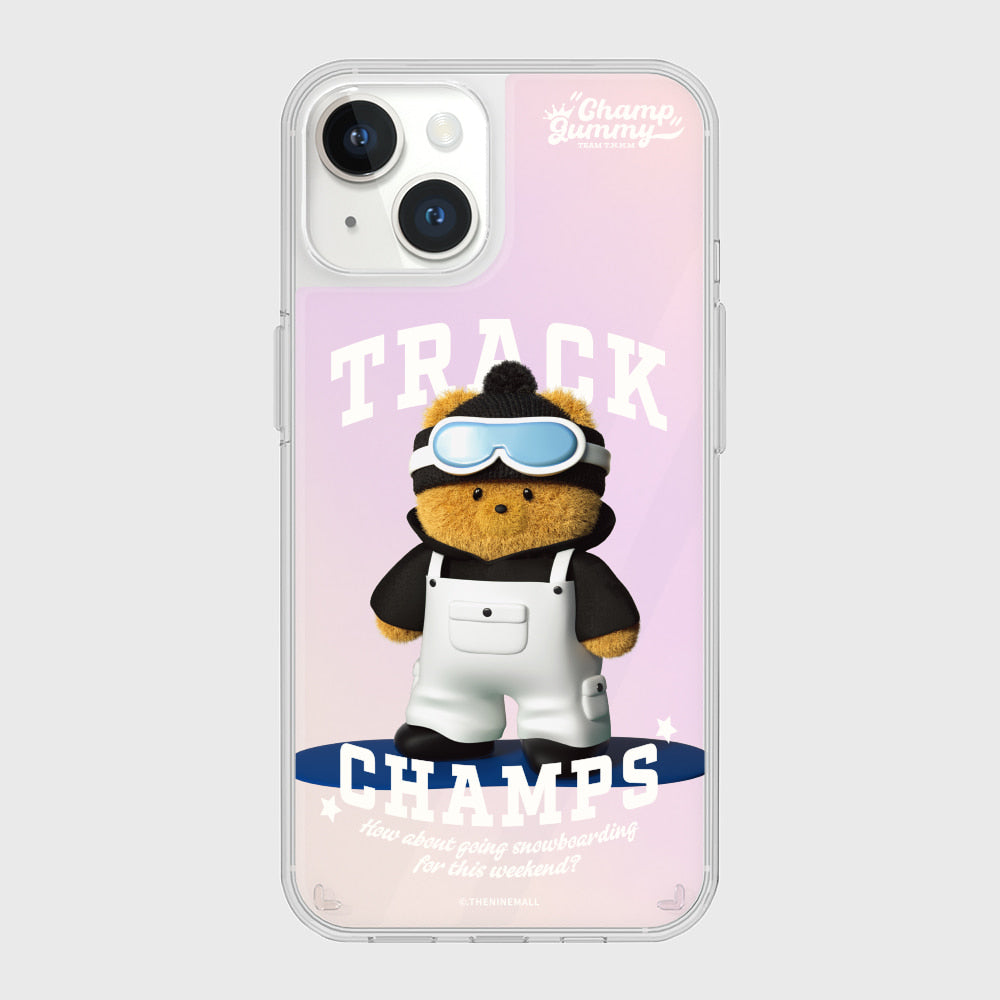 |THENINEMALL| Snowboarder Gummy Mirror Phone Case