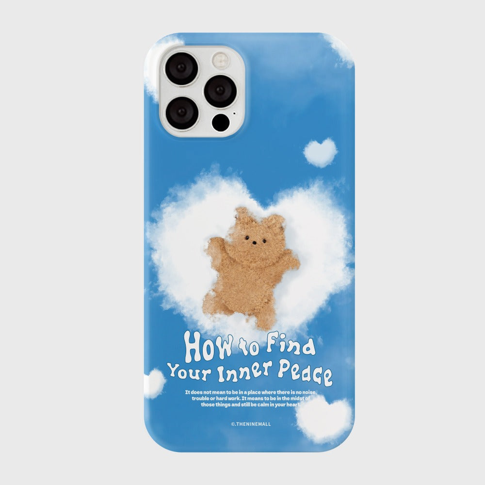 |THENINEMALL| Gummy Cloud Inner Peace Hard Phone Case (2 types)
