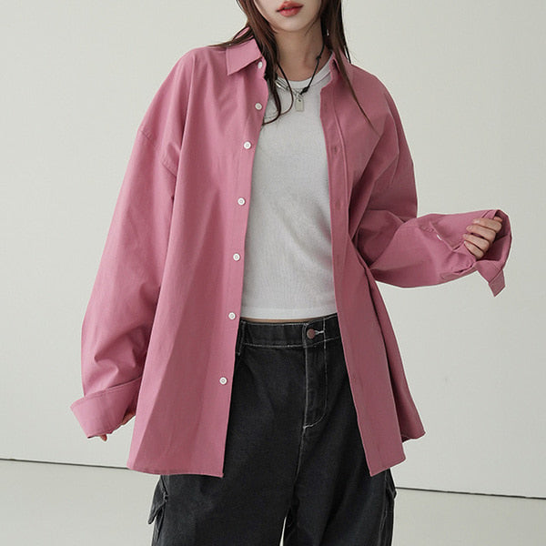 |BINARY01| Tsuyu Overfit Linen Shirt