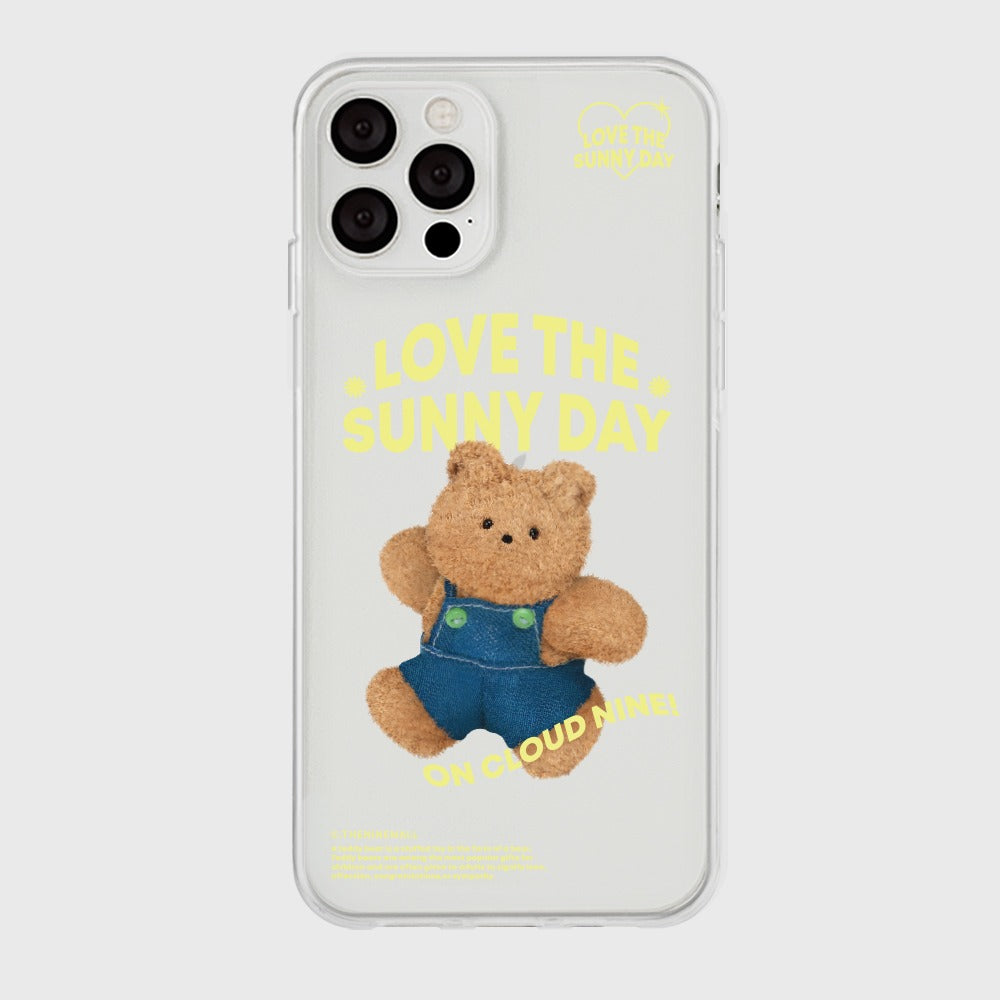 |THENINEMALL| 블루스카이 테디구미 Clear Phone Case (3 types)