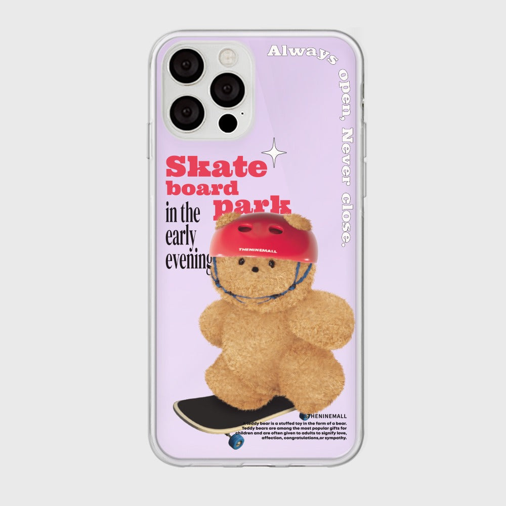 |THENINEMALL| Small Gummy Skateboarder Mirror Phone Case