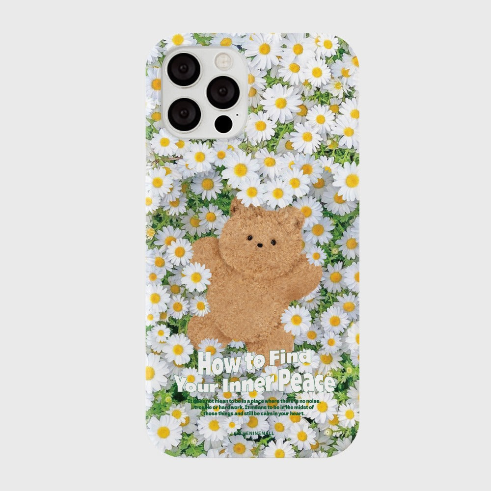 |THENINEMALL| Gummy Daisy Inner Peace Hard Phone Case (2 types)