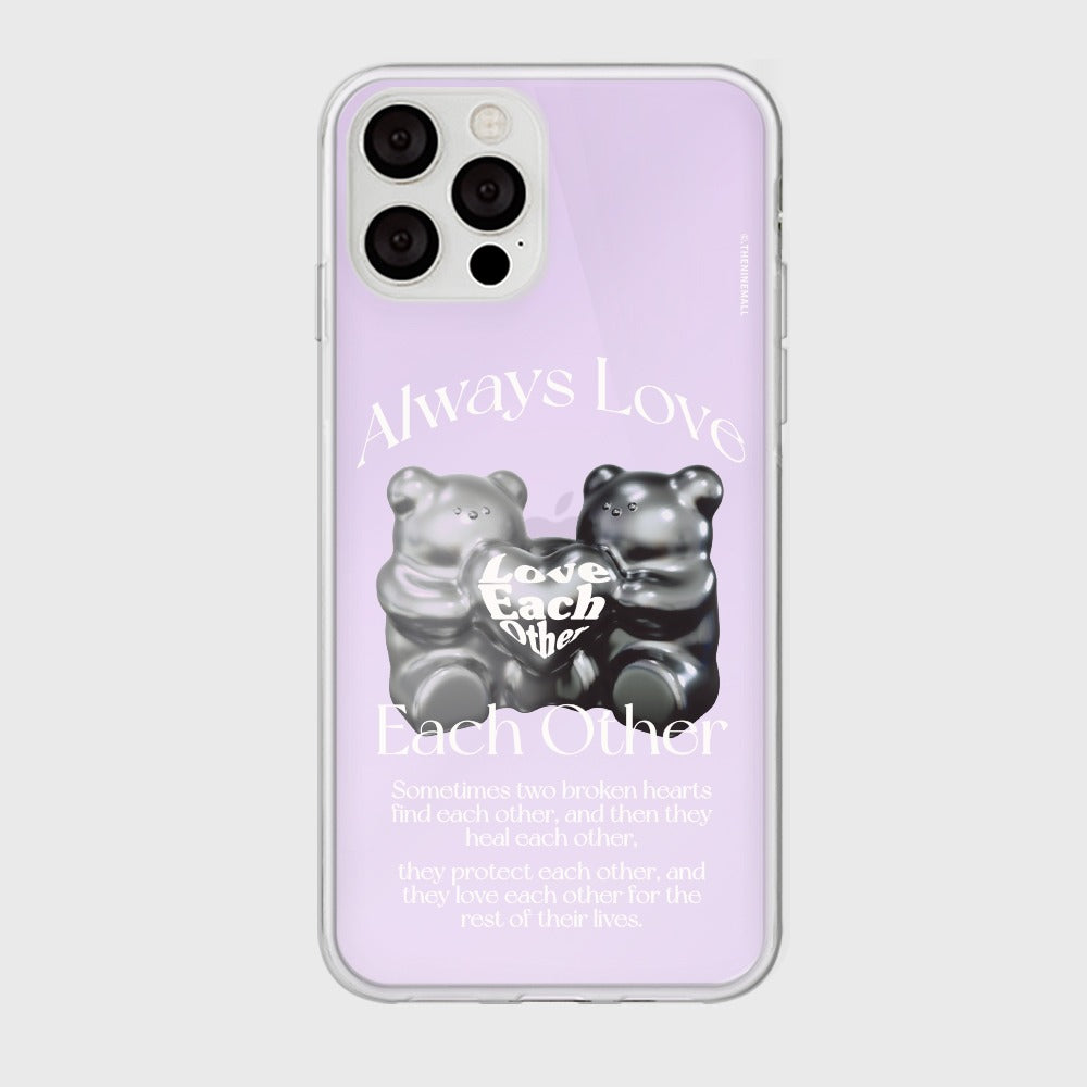 |THENINEMALL| 러브베어 Mirror Phone Case