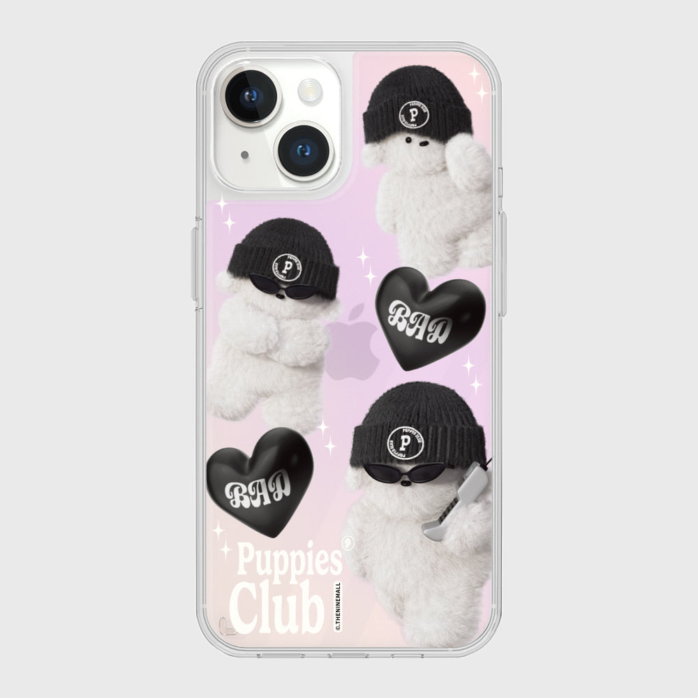 |THENINEMALL| Pattern Bad Puppy Mirror Phone Case