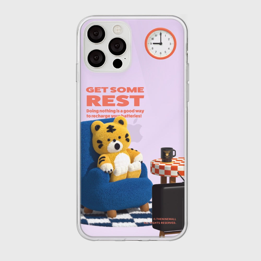 |THENINEMALL| Rest Hey Tiger Mirror Phone Case