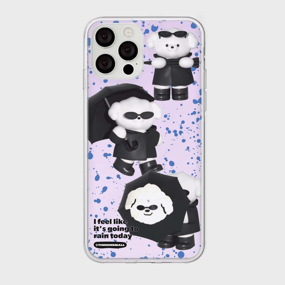 |THENINEMALL| Pattern Rainy Day Ppokku Mirror Phone Case