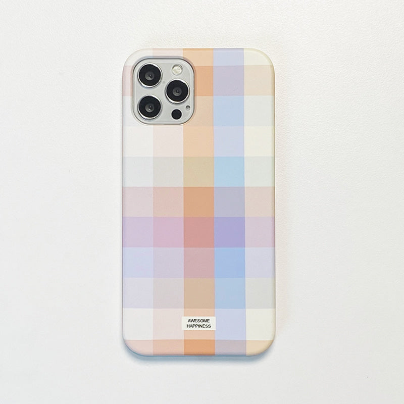 |MOMO CASE| 503 윈썸체크(피치블루) Phone Case