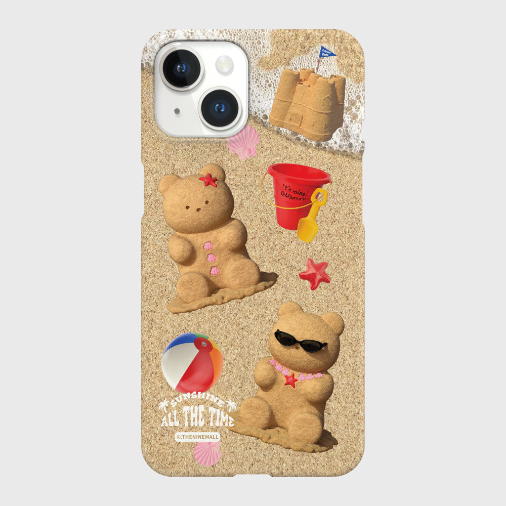|THENINEMALL| Pattern Sand Gummy Hard Phone Case (2 types)