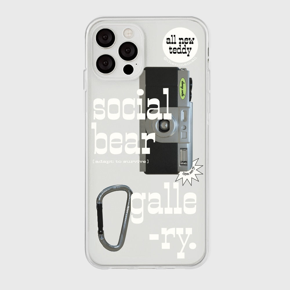 |THENINEMALL| 소셜베어 갤러리 Clear Phone Case (3 types)