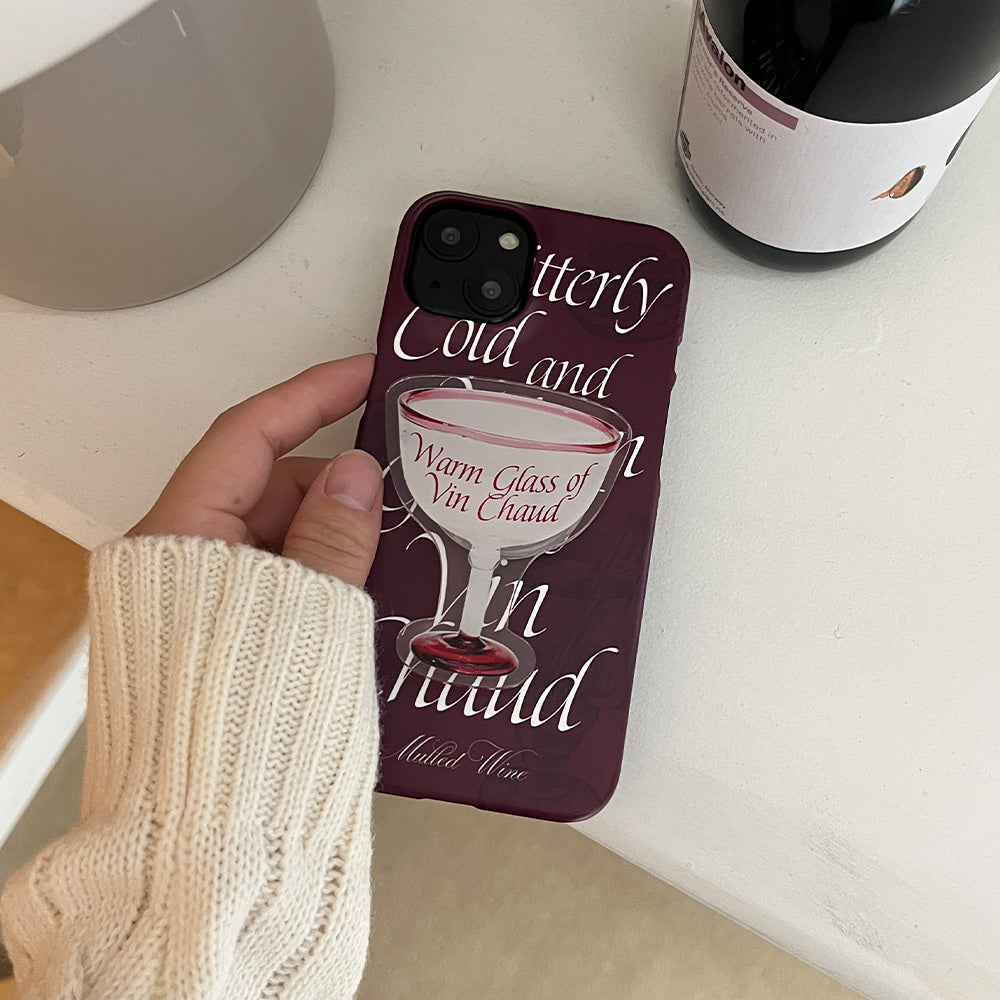 |Mademoment| Glass Of Vin Chaud Design Phone Case