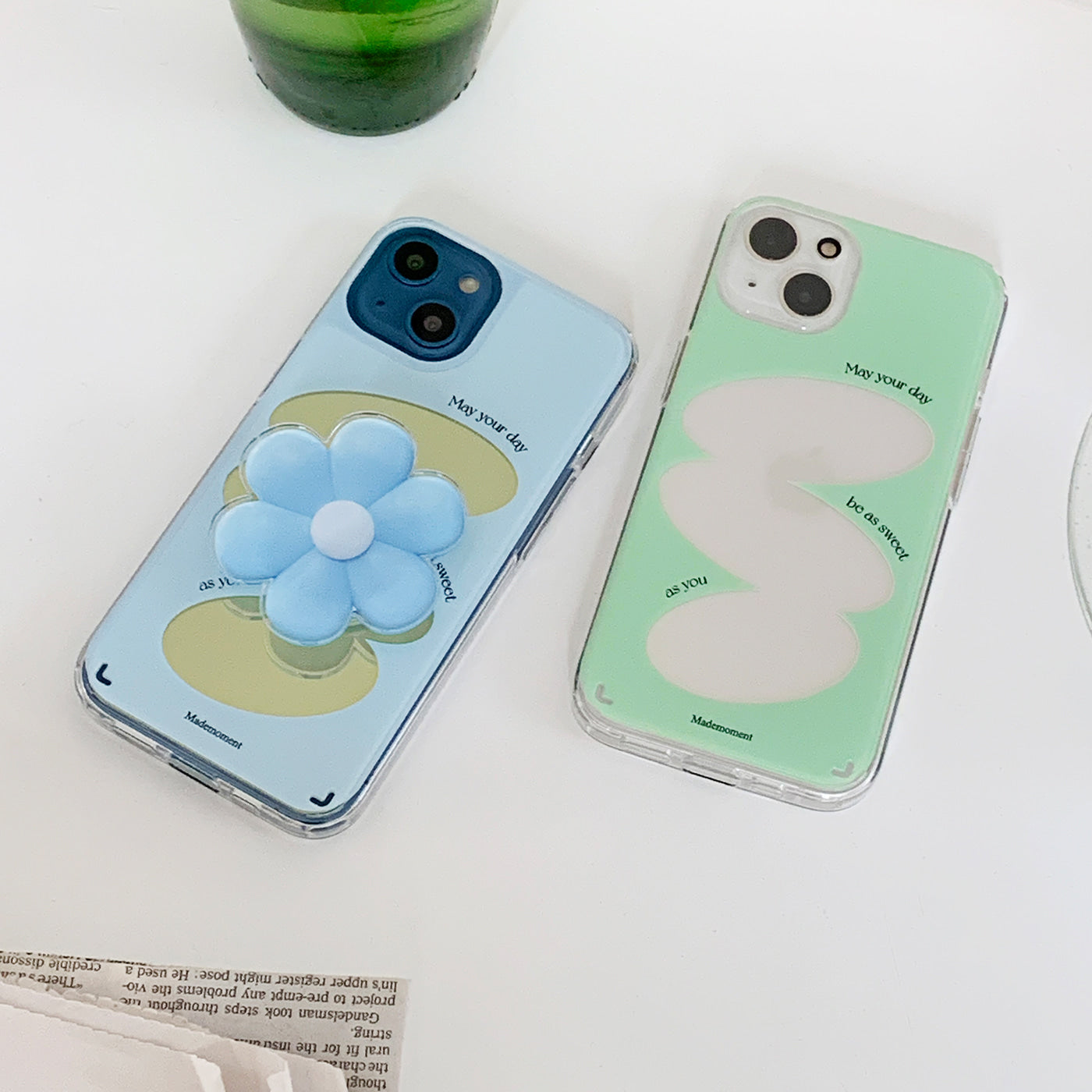 |Mademoment| 메이유얼데이 프레임 디자인 Glossy Mirror Phone Case