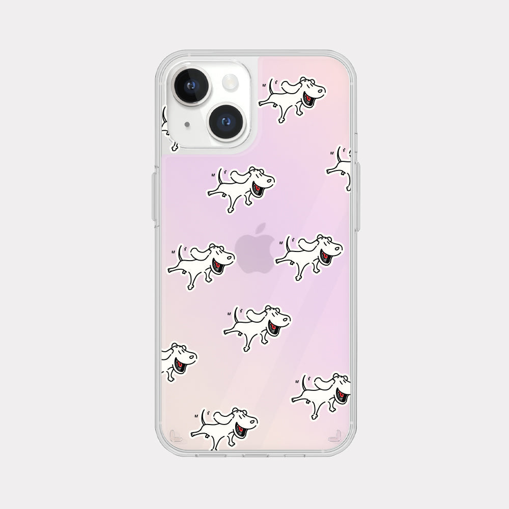 |Mademoment| Another Dog Pattern Design Glossy Mirror Phone Case