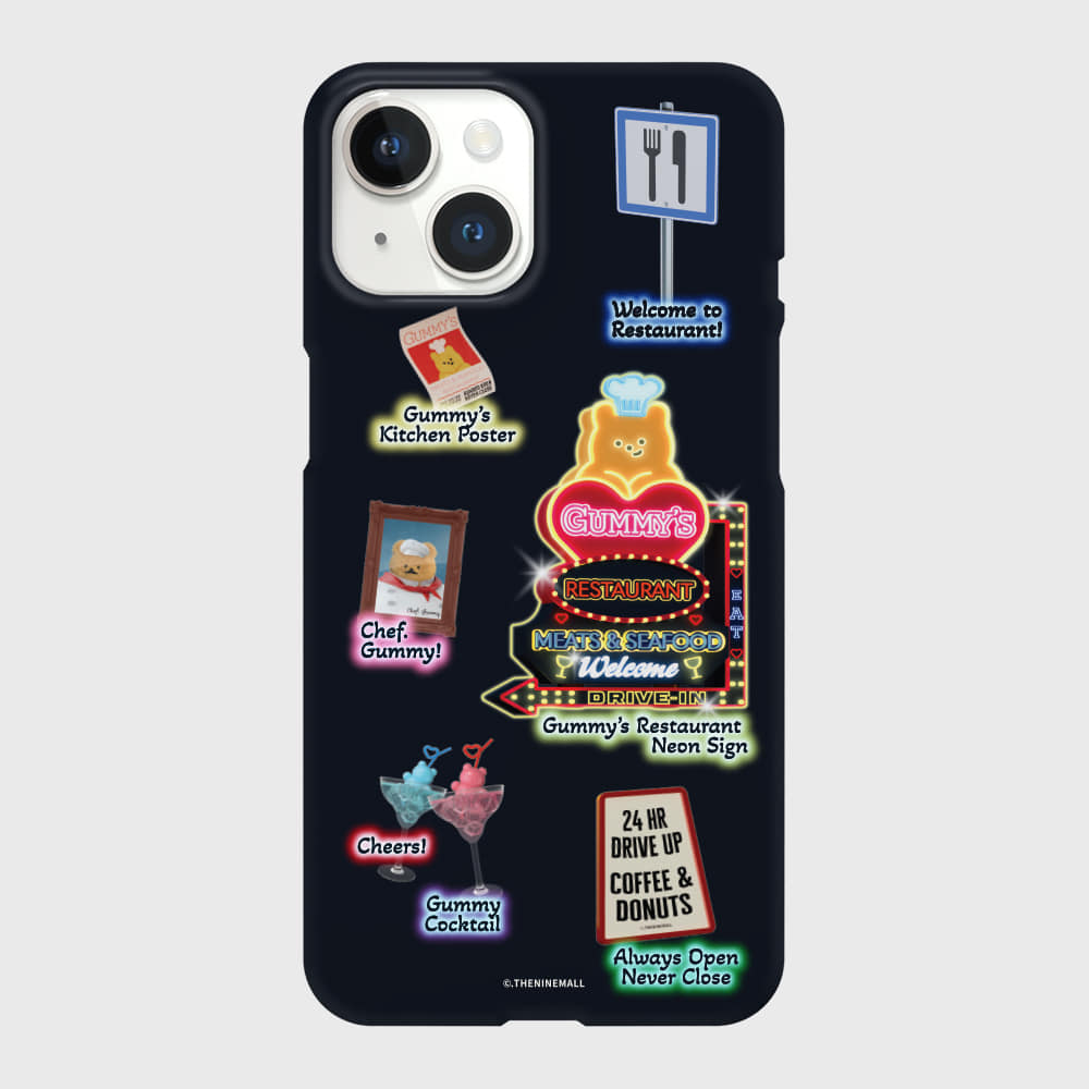 |THENINEMALL| Gummys Restaurant Hard Phone Case (2 types)