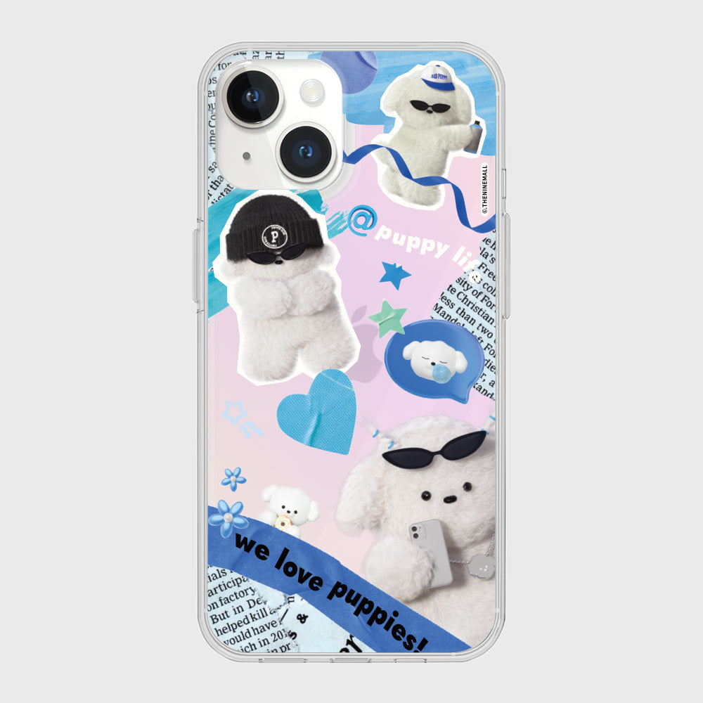 |THENINEMALL| Puppy Collage Mirror Phone Case