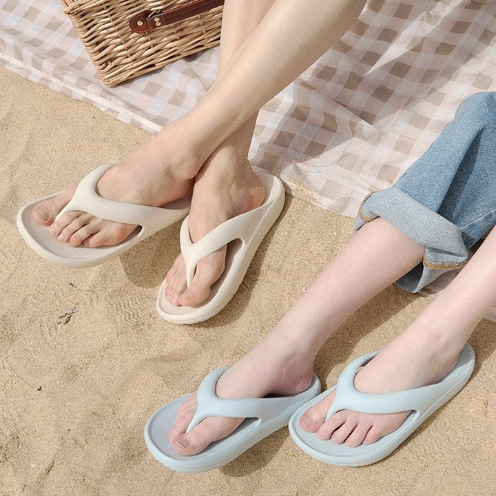 |SHOOPEN| Non-slip Basic Recovery Flip Flop (Lightweight EVA) (5 Colours)