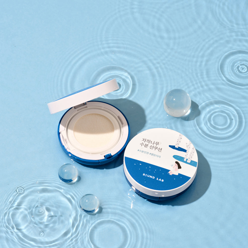 |Round Lab| Brich Juice Moisturizing Sun Cushion 15g (SPF 50+ PA++++)(1+1)
