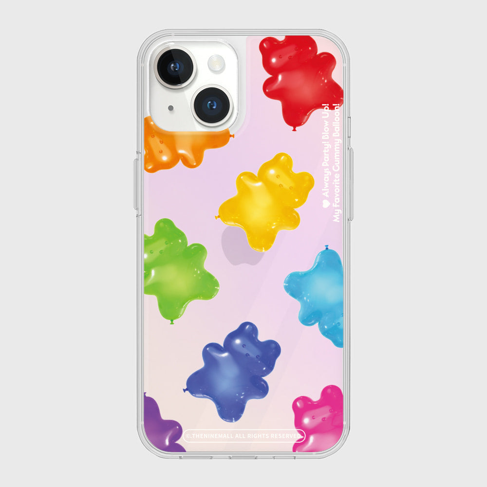 |THENINEMALL| Rainbow Gummy Balloon Mirror Phone Case