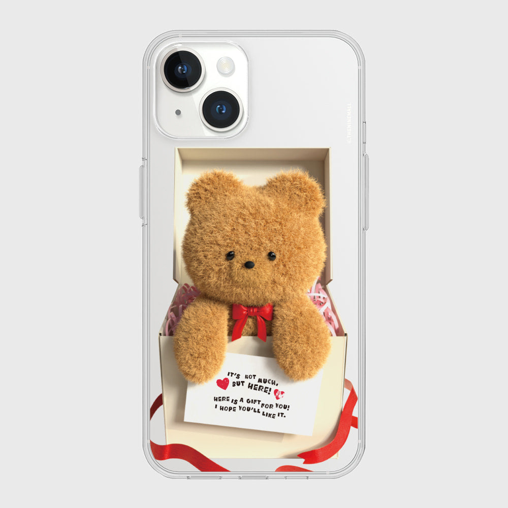|THENINEMALL| Present Gummy Clear Phone Case (3 types)