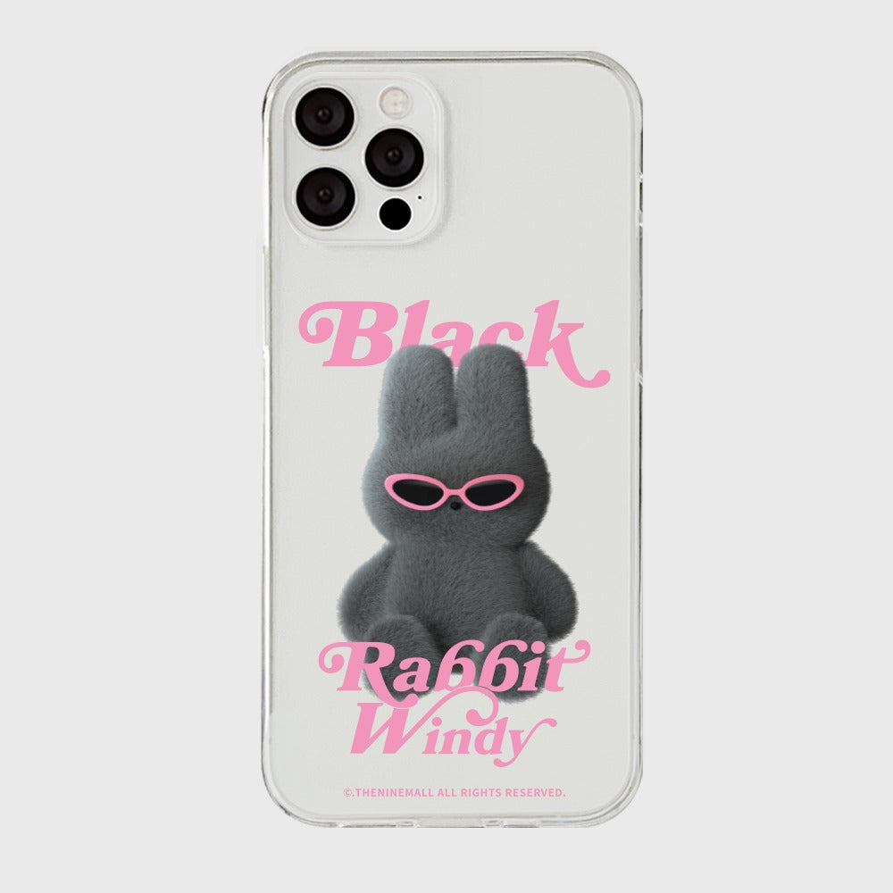 |THENINEMALL| Black Windy Clear Phone Case (3 types)