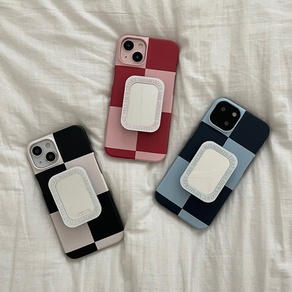 |Mademoment| Deep Checkerboard Design Phone Case