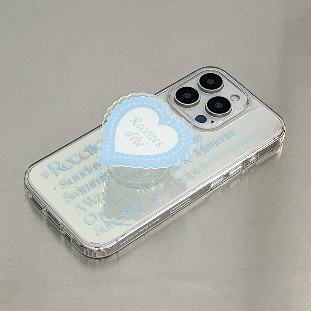 |Mademoment| Summer Recipe Design Glossy Mirror Phone