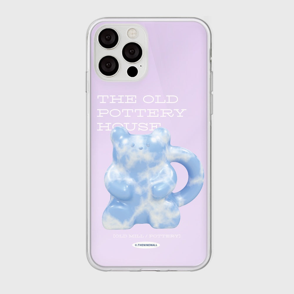 |THENINEMALL| 블루 포터리 Mirror Phone Case