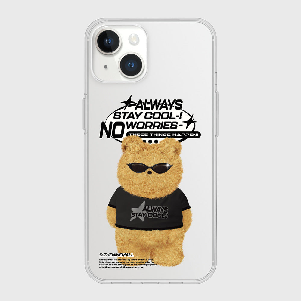 |THENINEMALL| No Worries Gummy Clear Phone Case (3 types)