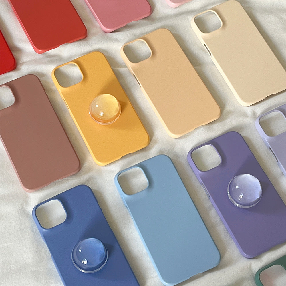 |Mademoment| Pastel Plain Design Phone Case