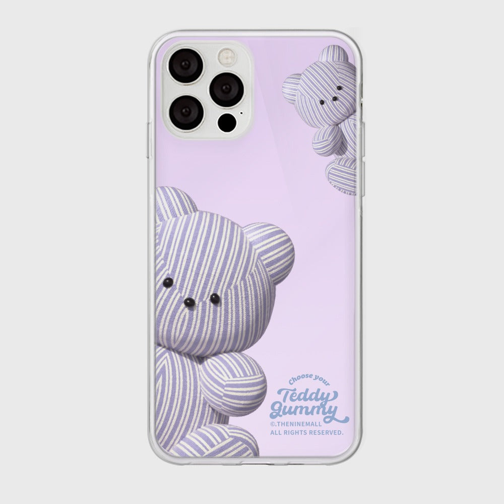 |THENINEMALL| Big Stripy Gummy Mirror Phone Case