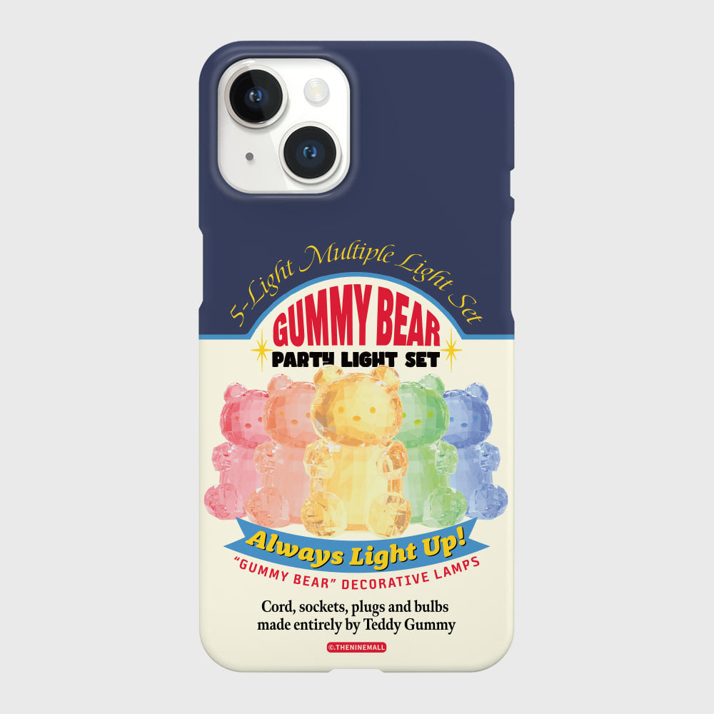 |THENINEMALL| Gummy Light Set Hard Phone Case (2 types)