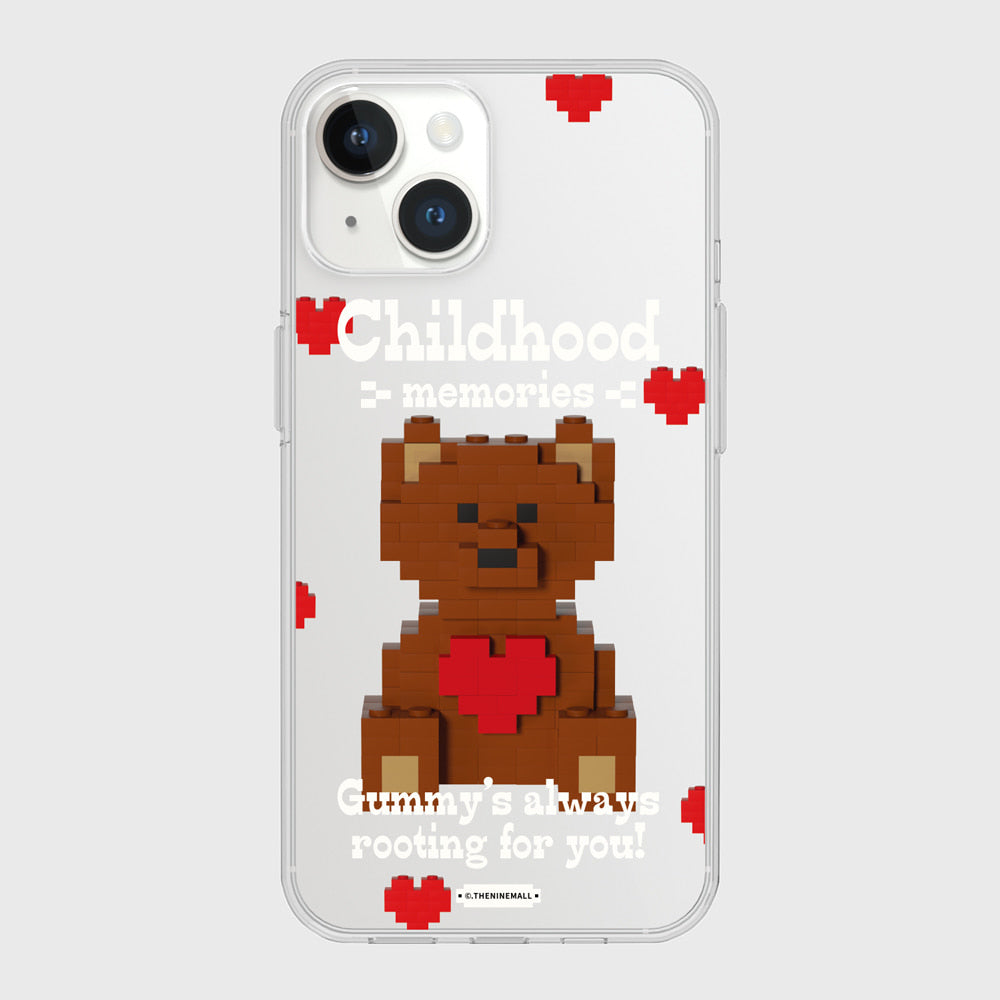 |THENINEMALL| Cube Gummy Clear Phone Case (3 types)