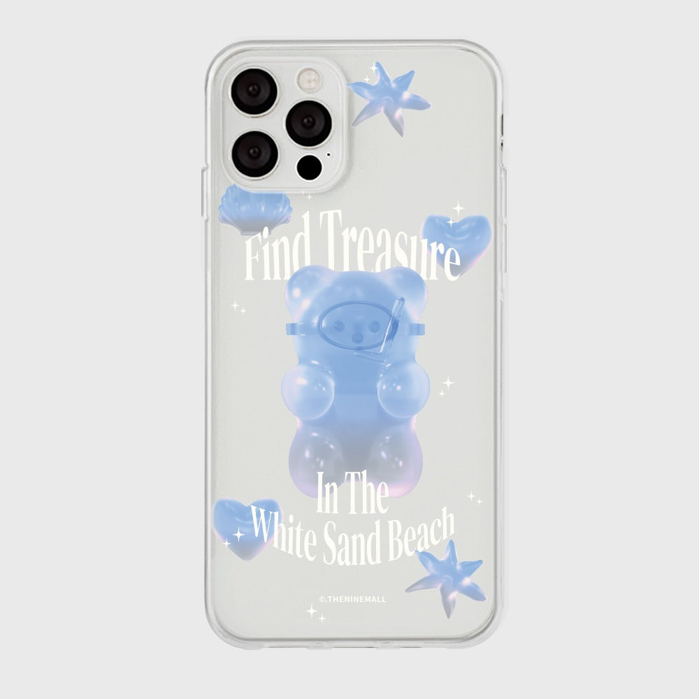 |THENINEMALL| 화이트 샌드 Clear Phone Case (3 types)