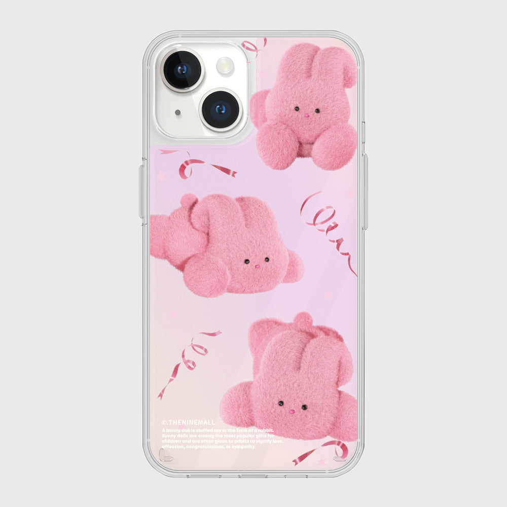 |THENINEMALL| Pink Ribbon Windy Mirror Phone Case