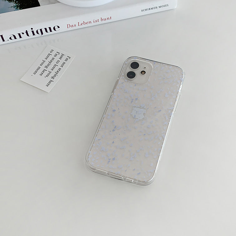 |Mademoment| Sand Pattern Design Clear Phone Case (3 Types)