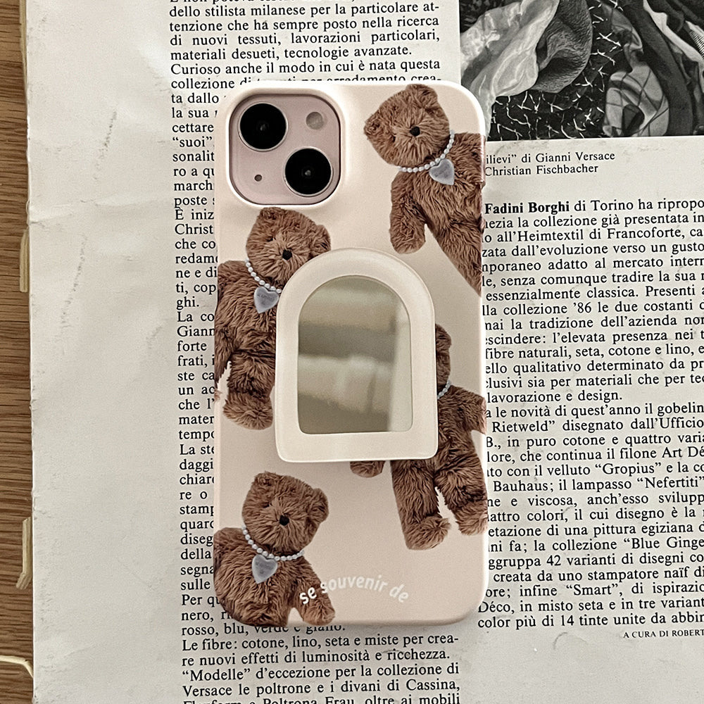 |Mademoment| Pattern Teddy Souvenir Pendant Design Phone Case