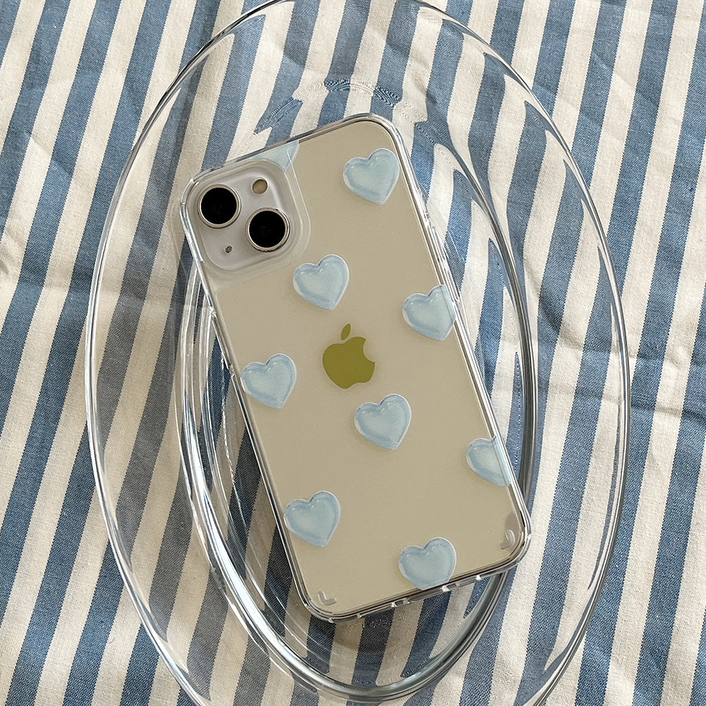 |Mademoment| Pure Love Pattern Design Glossy Mirror Phone Case