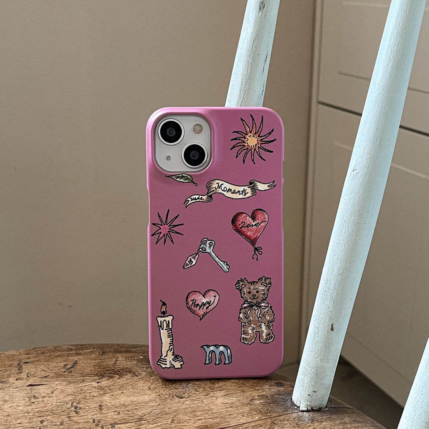 |Mademoment| Vintage Drawing Pattern Design Phone Case