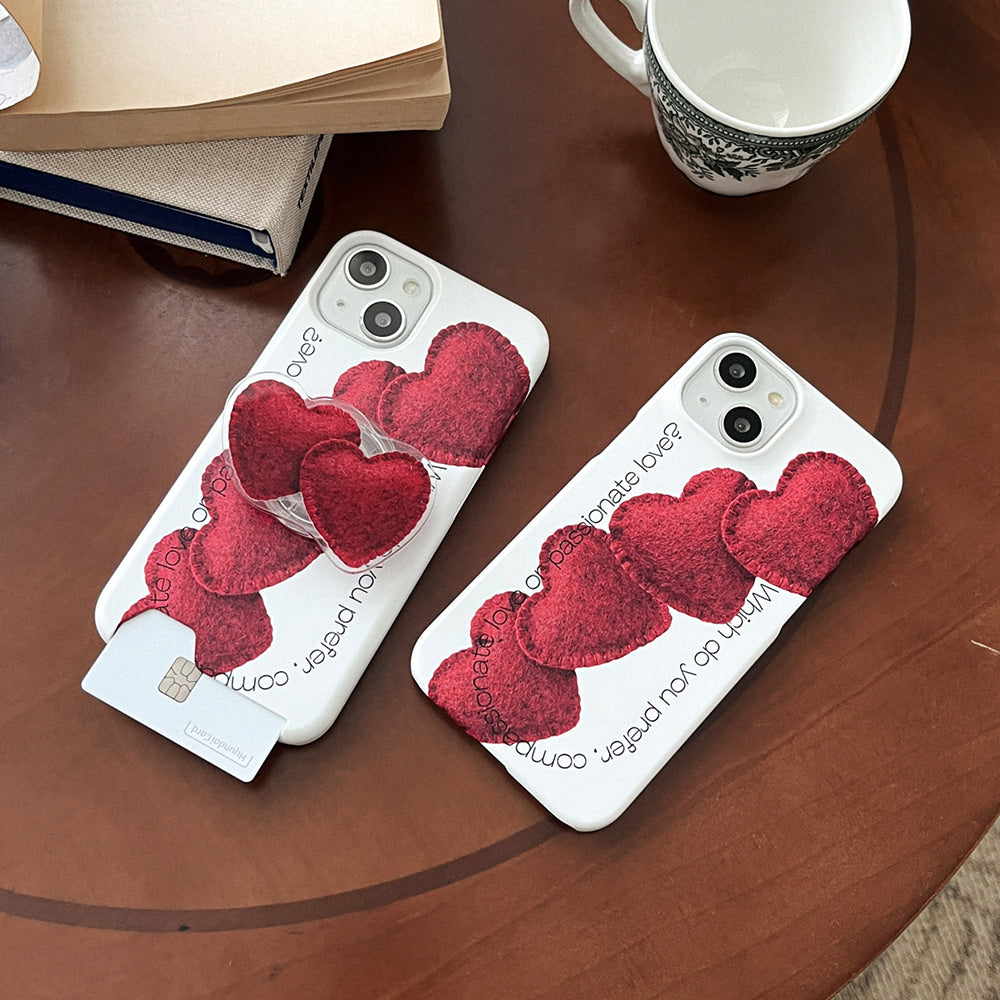 |Mademoment| Twofold Love Lettering Design Phone Case