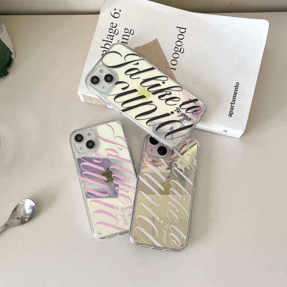 |Mademoment| Your Cupid Design Glossy Mirror Phone Case