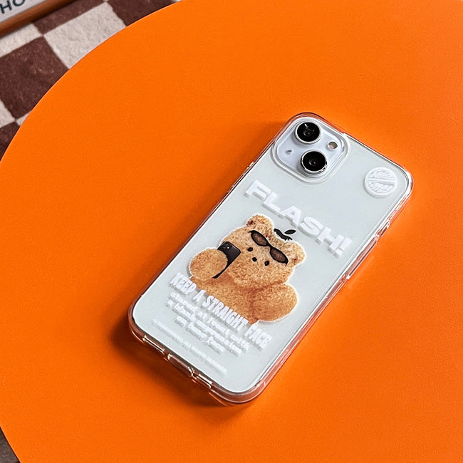 |THENINEMALL| Gummy Basic Flash Clear Phone Case (3 types)