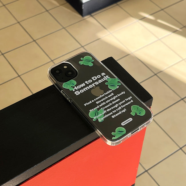 |THENINEMALL| Raptor Tumbling Clear Phone Case (3 types)