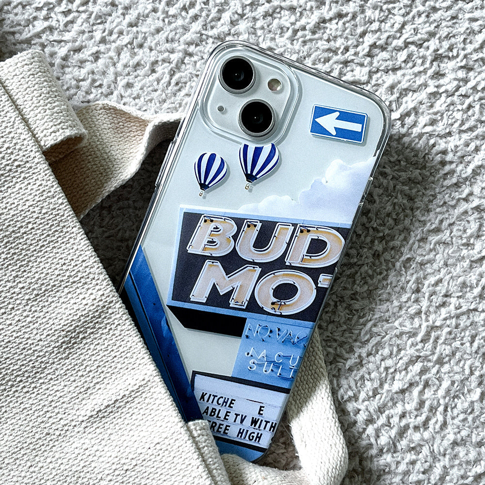 |Mademoment| Go On Trip Design Clear Phone Case (3 Types)