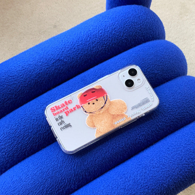 |THENINEMALL| Big Gummy Skateboarder Clear Phone Case (3 types)