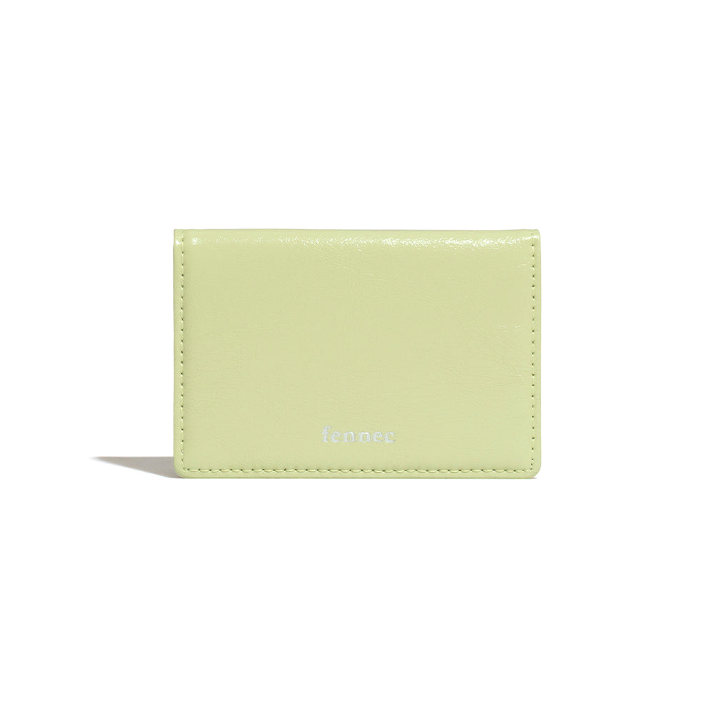 |Fennec| CRINKLE SOFT CARD CASE - SAGE MINT