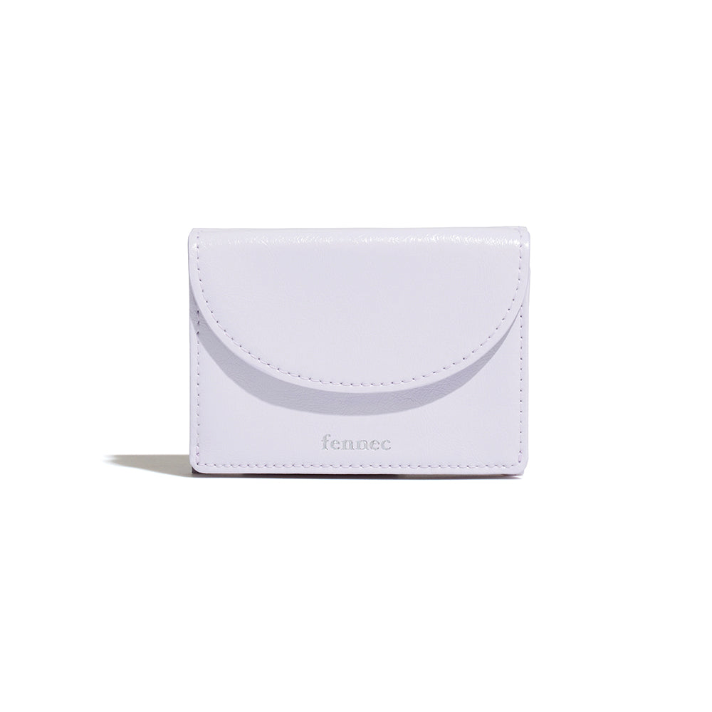 |Fennec| CRINKLE HALFMOON MINI WALLET - FOG LAVENDER