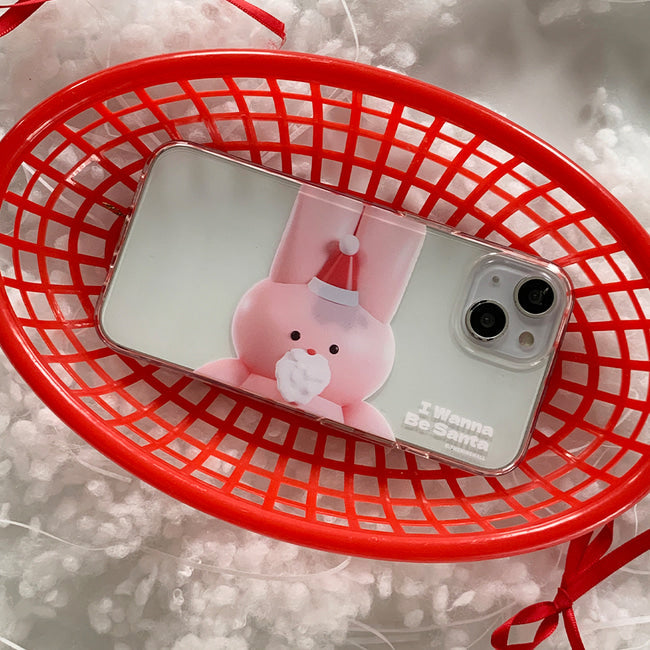 |THENINEMALL| Windy Wannabe Santa Clear Phone Case (3 types)
